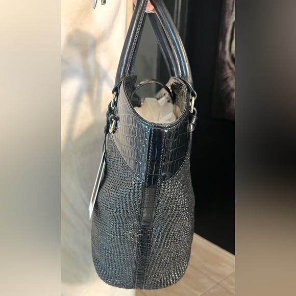 🖤BRAHMIN, GORGEOUS “JEANNE” BLACK BELHAVEN GENUINE LEATHER TOTE🖤NWT🖤 - Picture 10 of 17